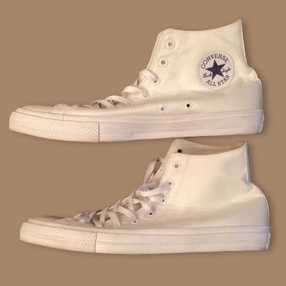 EUC CONVERSE Chuck Taylor II White Men’s Size 13